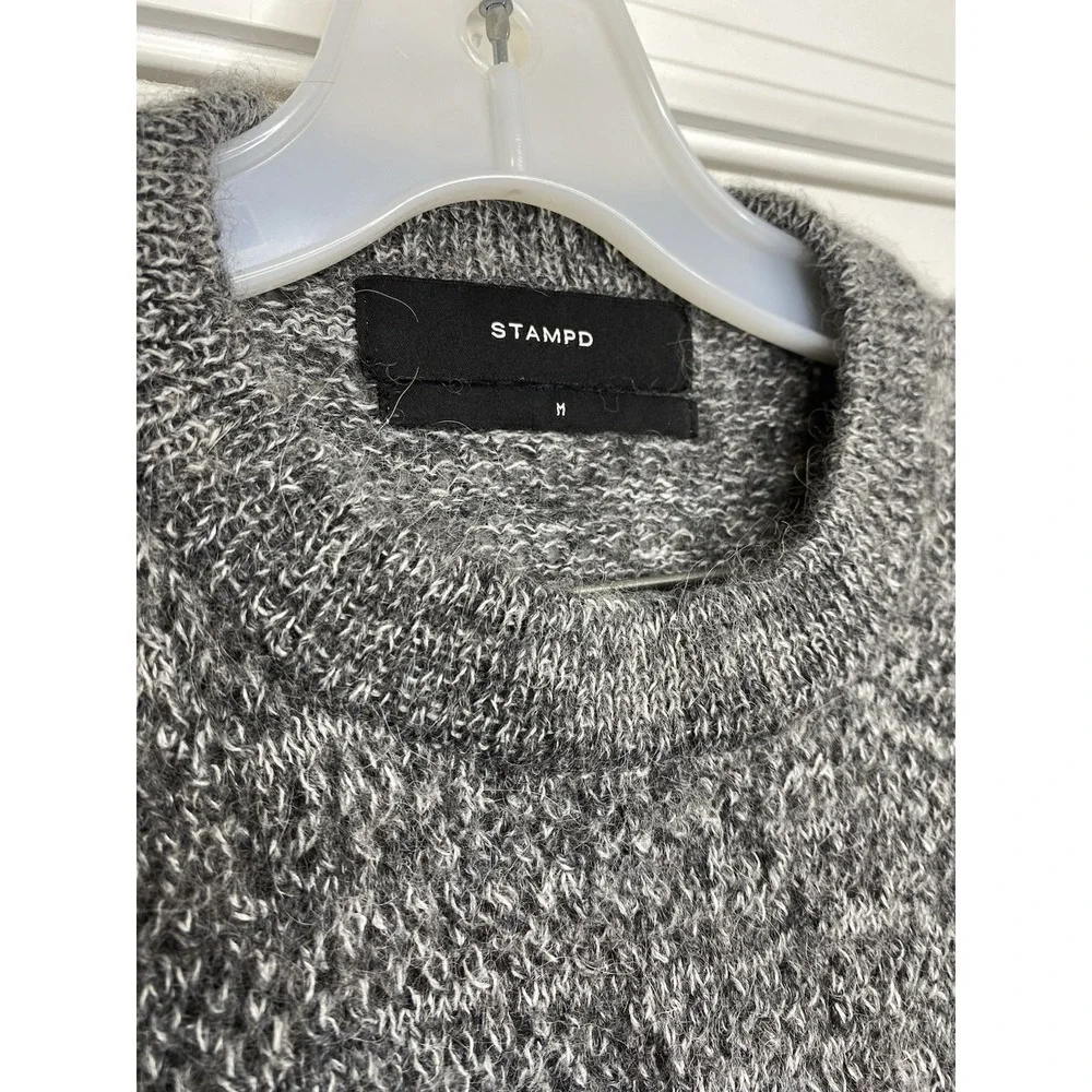 Stampd Women's‎ Needle Pullover Sweater Alpaca Wool Grey Size Medium